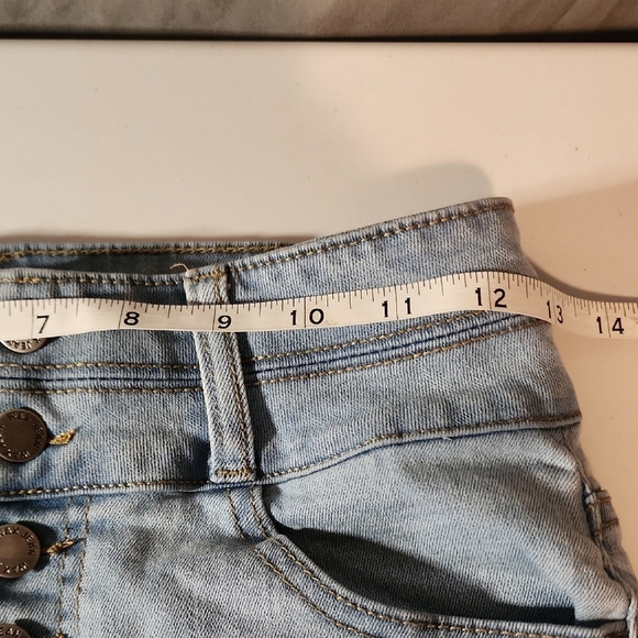 Wax Jean Trendy Light Blue Denim Pencil Skirt In Size Small - Picture 3 of 7